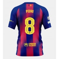 Barcelona Pedri Gonzalez #8 Domáci futbalový dres 2025-26 Krátky Rukáv
